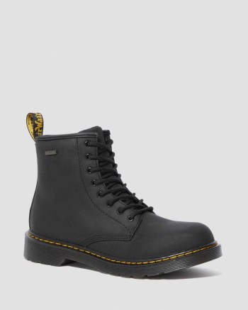 Dr Martens Youth 1460 Waterproof Kožené Čižmy Detske Čierne | 2678-YGZPF